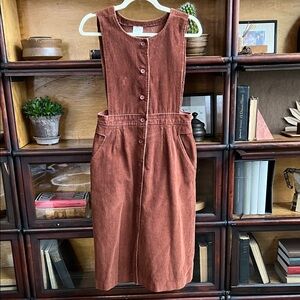 Rust Midi Dress